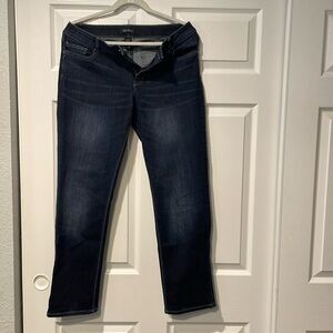 White House Black Market Straight Leg Crop Jeans Size 10